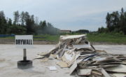 pile of drywall ready to be recycled at OVWRC