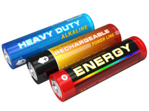 3 double a batteries