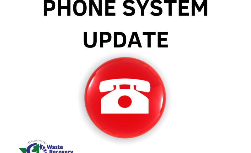 phone symbol with text phone system update on white background