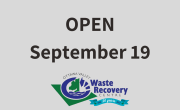 grey background with text open September 19